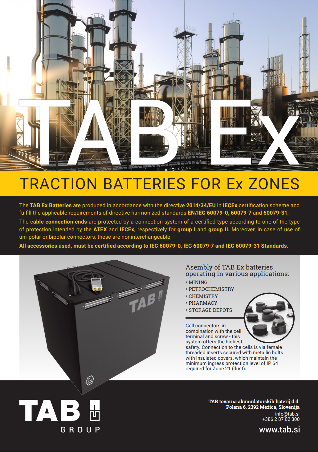 TAB Ex Batteries TAB