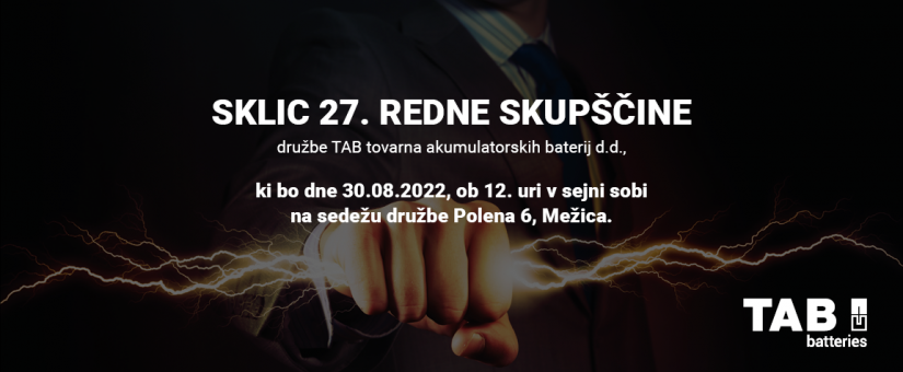 SKLIC 27. REDNE SKUPŠČINE