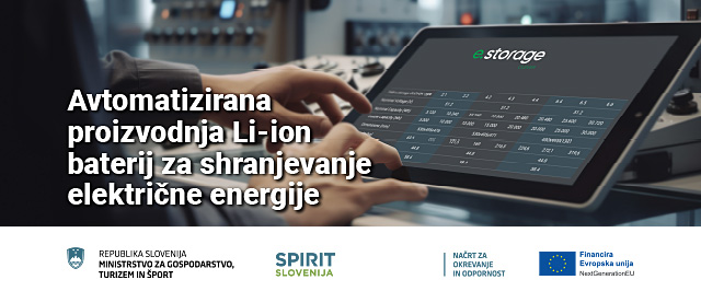 AVTOMATIZIRANA PROIZVODNJA LI-ION BATERIJ ZA SHRANJEVANJE ELEKTRIČNE ENERGIJE