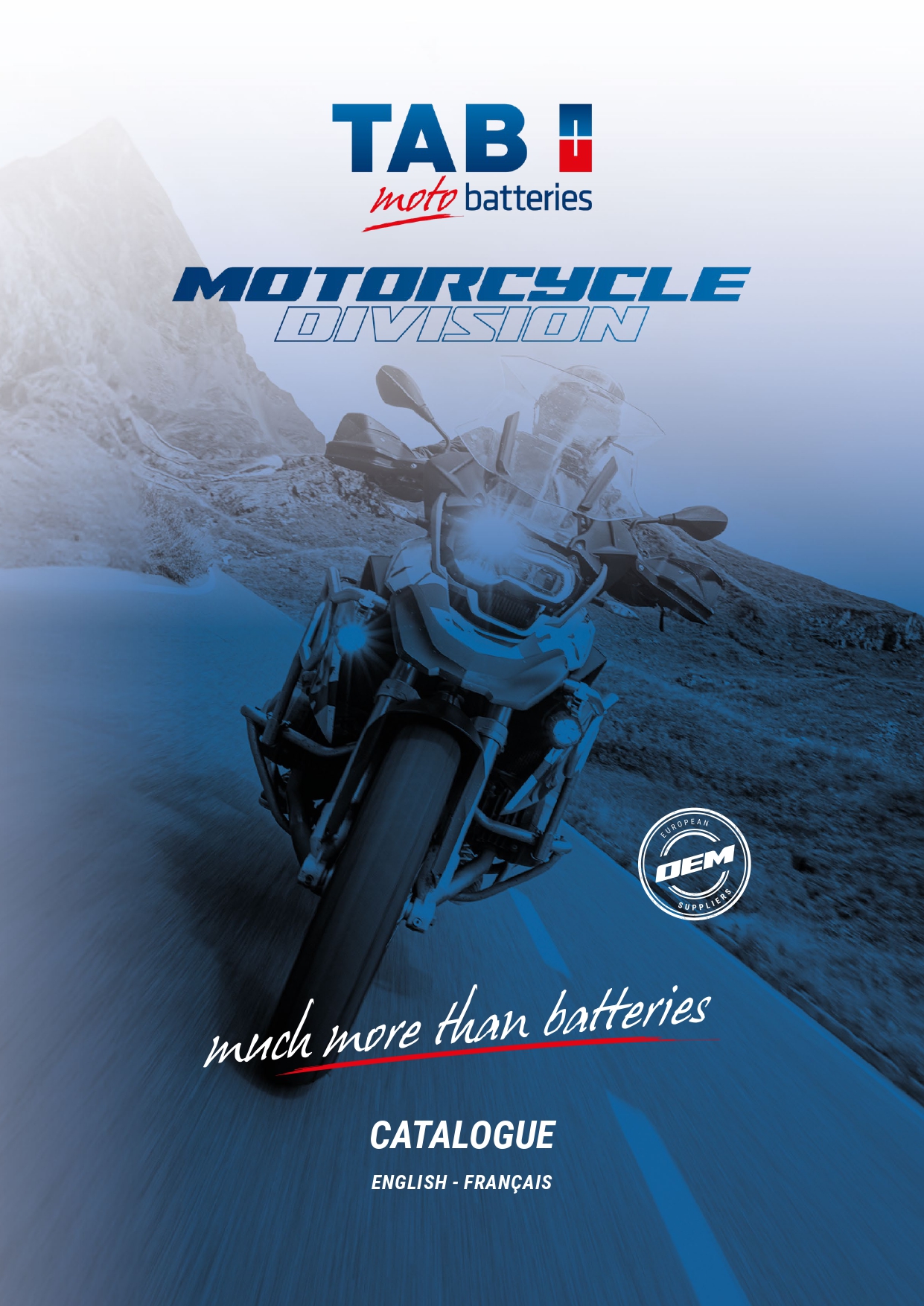 TAB Motorcycle Batteries catalogue cover
