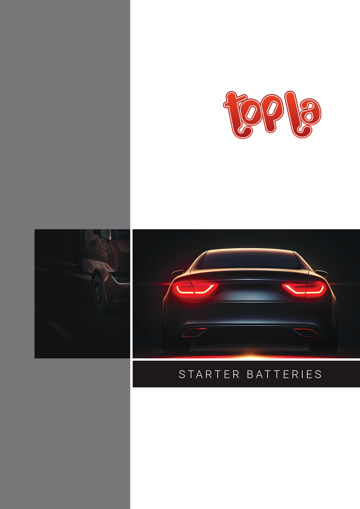 Topla Starter Batteries catalogue cover
