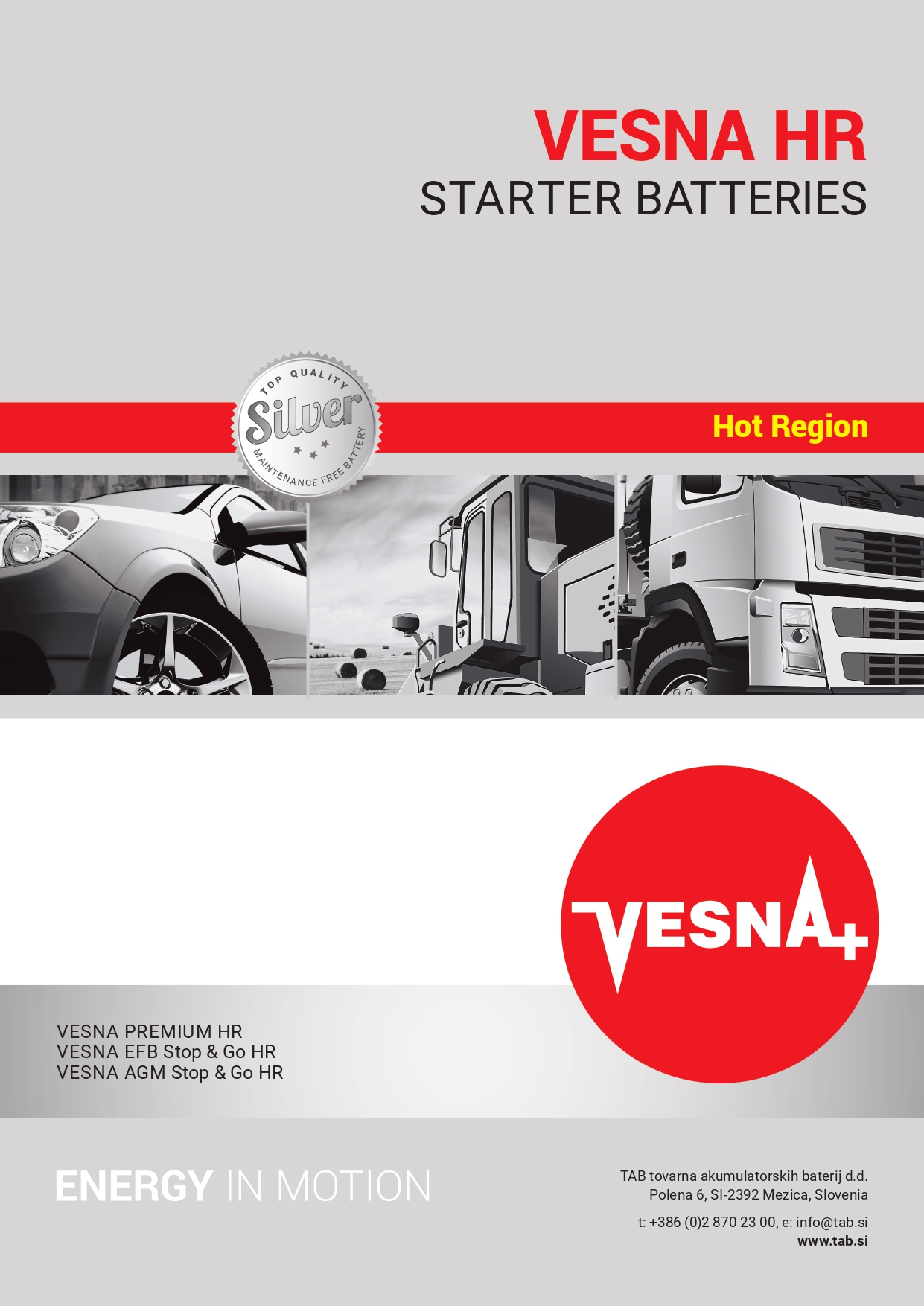 Vesna Hot Region Batteries catalogue cover