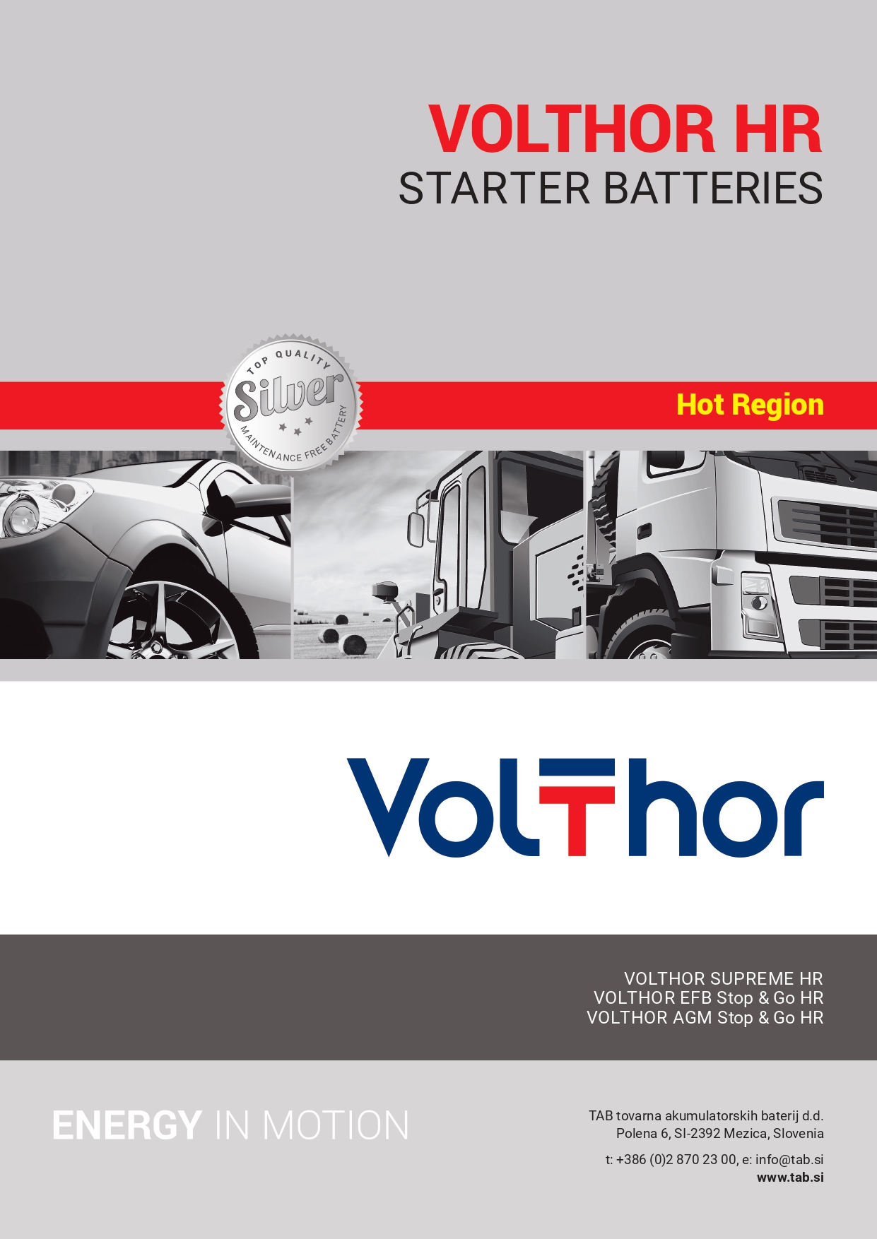 Volthor Hot Region Batteries catalogue cover